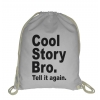 Blogerski plecak worek ze sznurkiem Cool stro bro. Tell it again